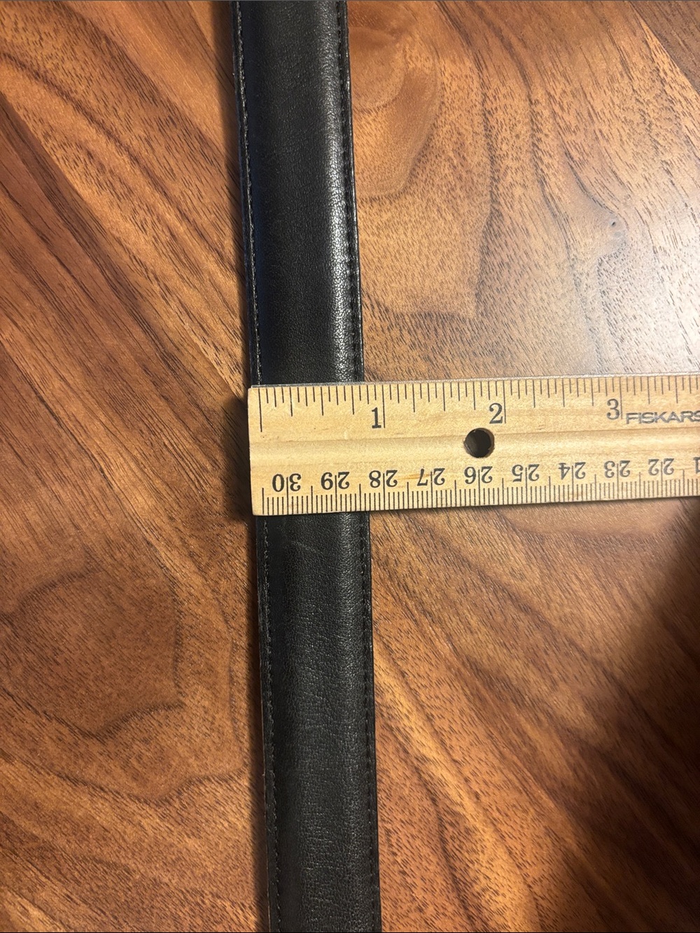 Coach Black Leather Belt with Brass Buckle - 36 - Picture 6 of 6